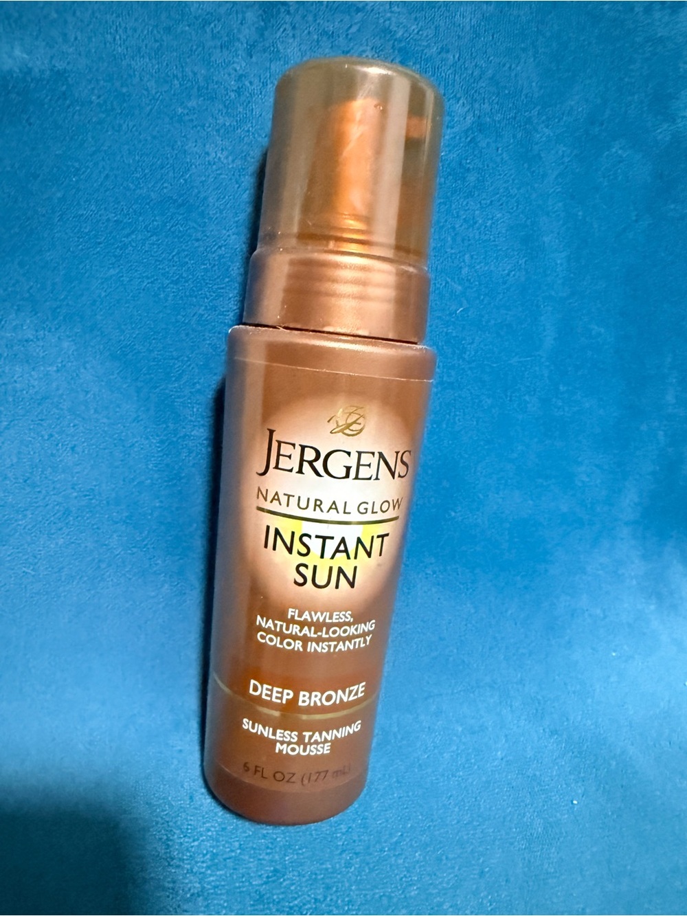 Jergens Deep Bronze Instant Sun Self-Tanning Mousse - Bronze Bottle
